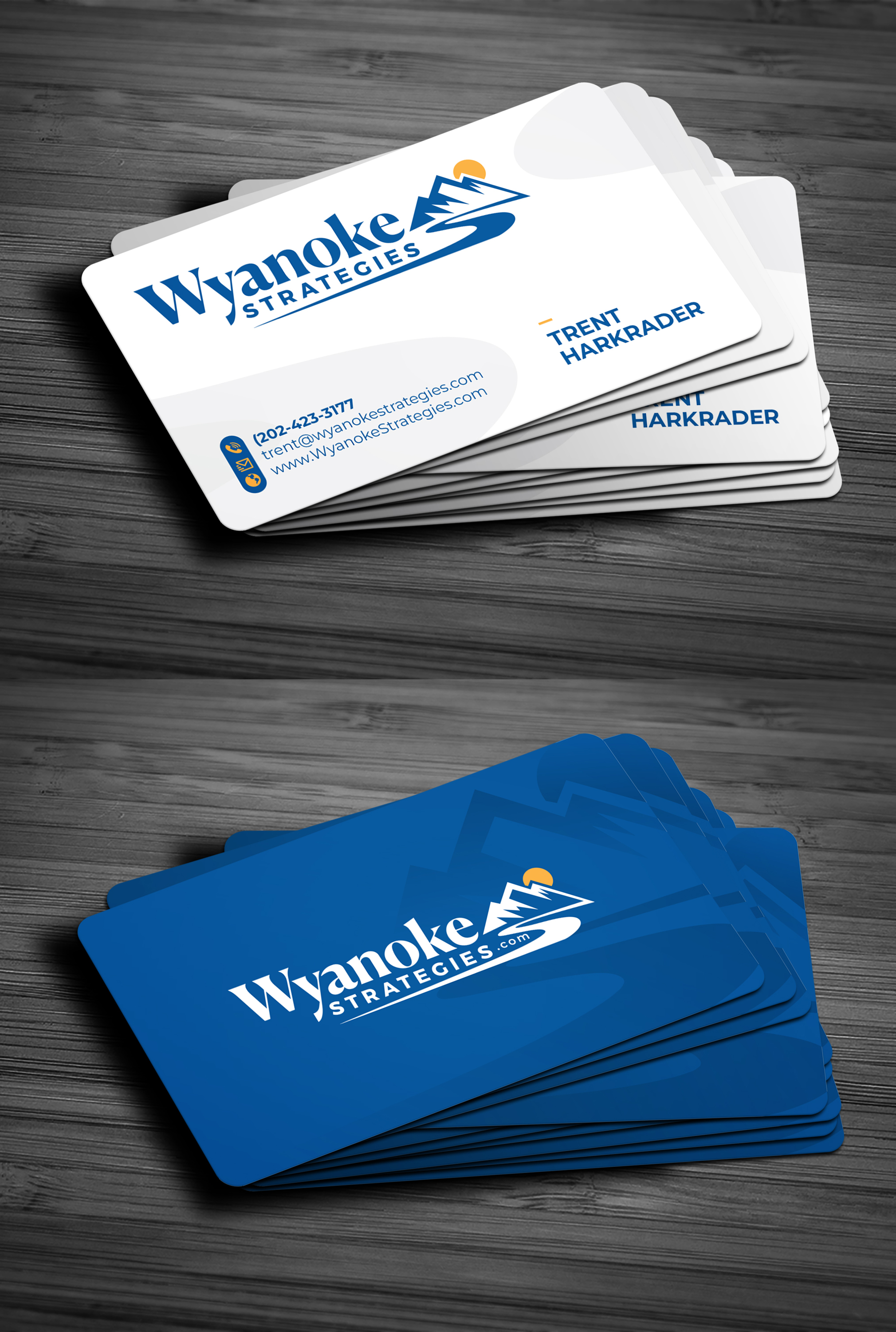 Business Card Design by Bharat Graphic for Wyanoke Strategies | Design #37644909
