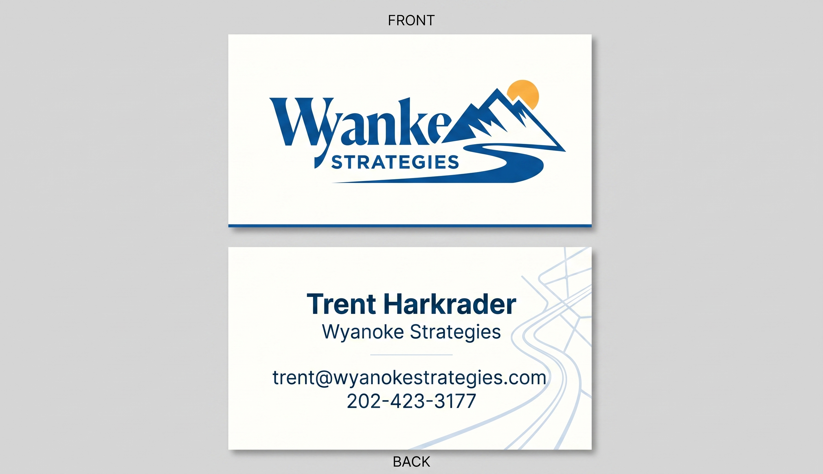Business Card Design by Nanas91 for Wyanoke Strategies | Design #37648737