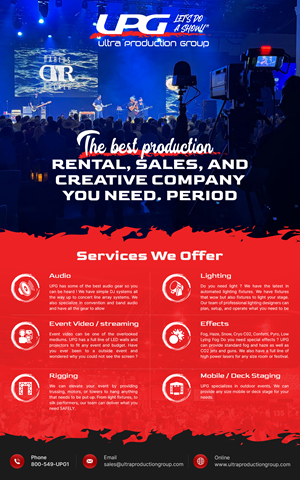 Design Publicitaire par pb pour Ultra Production Group LLC | Design : #37633866
