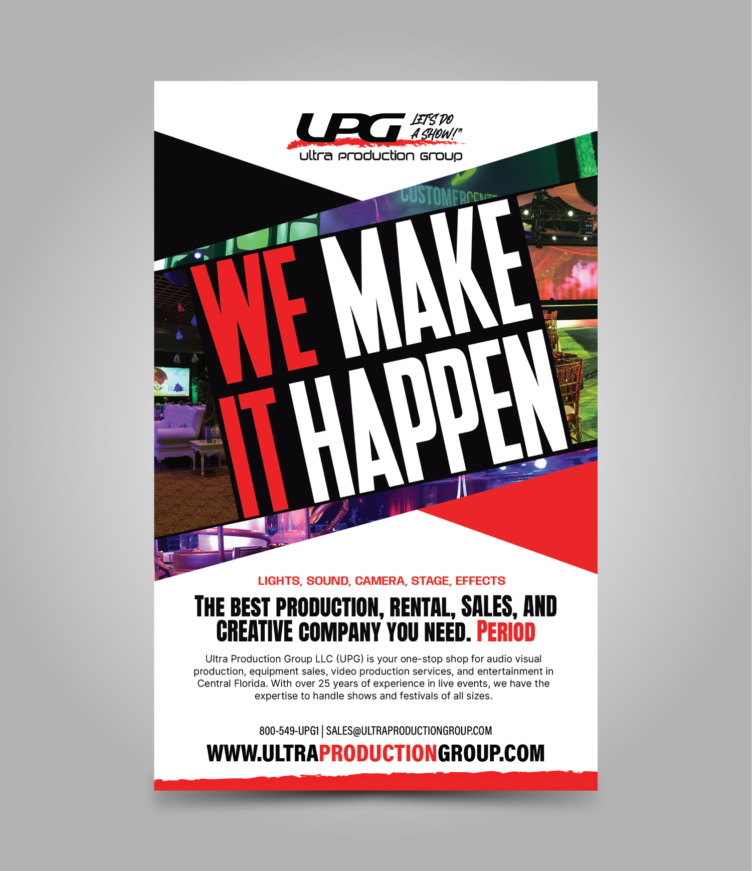Design Publicitaire par JK18 pour Ultra Production Group LLC | Design #37630408