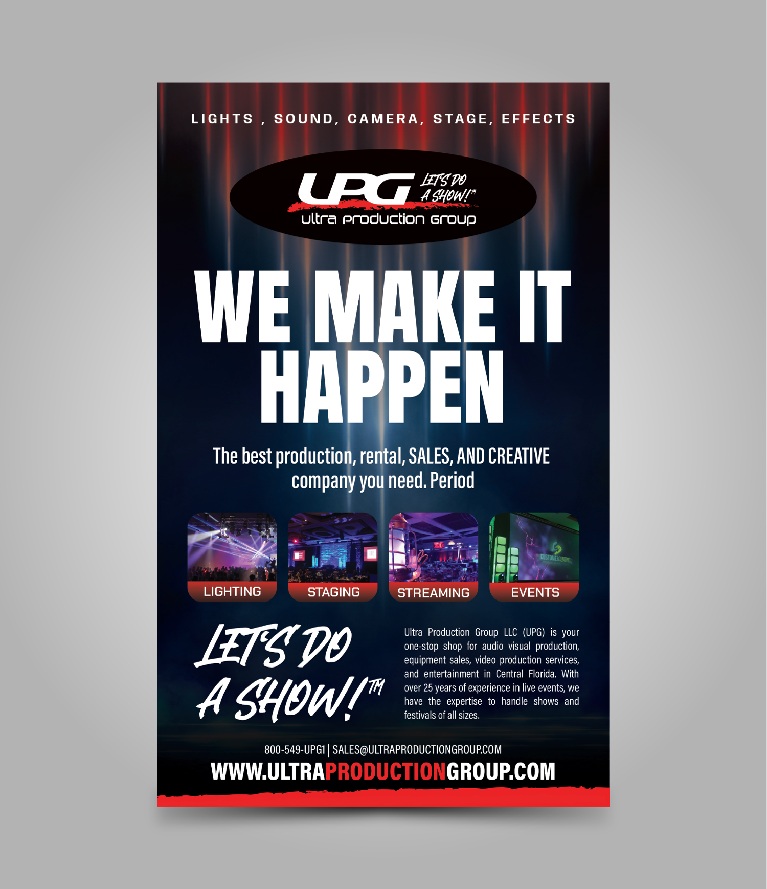 Design Publicitaire par JK18 pour Ultra Production Group LLC | Design #37630409