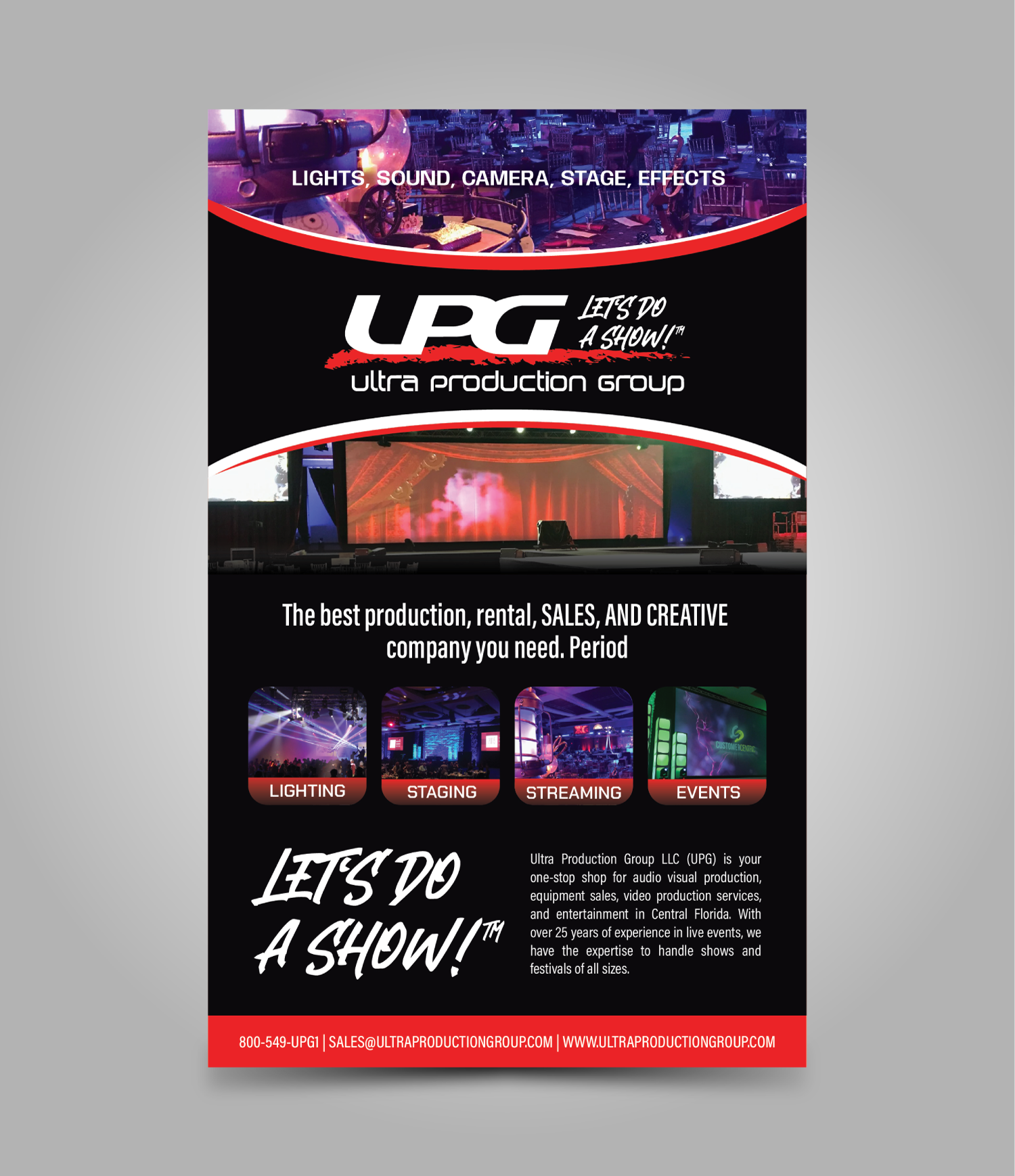 Design Publicitaire par JK18 pour Ultra Production Group LLC | Design #37630410
