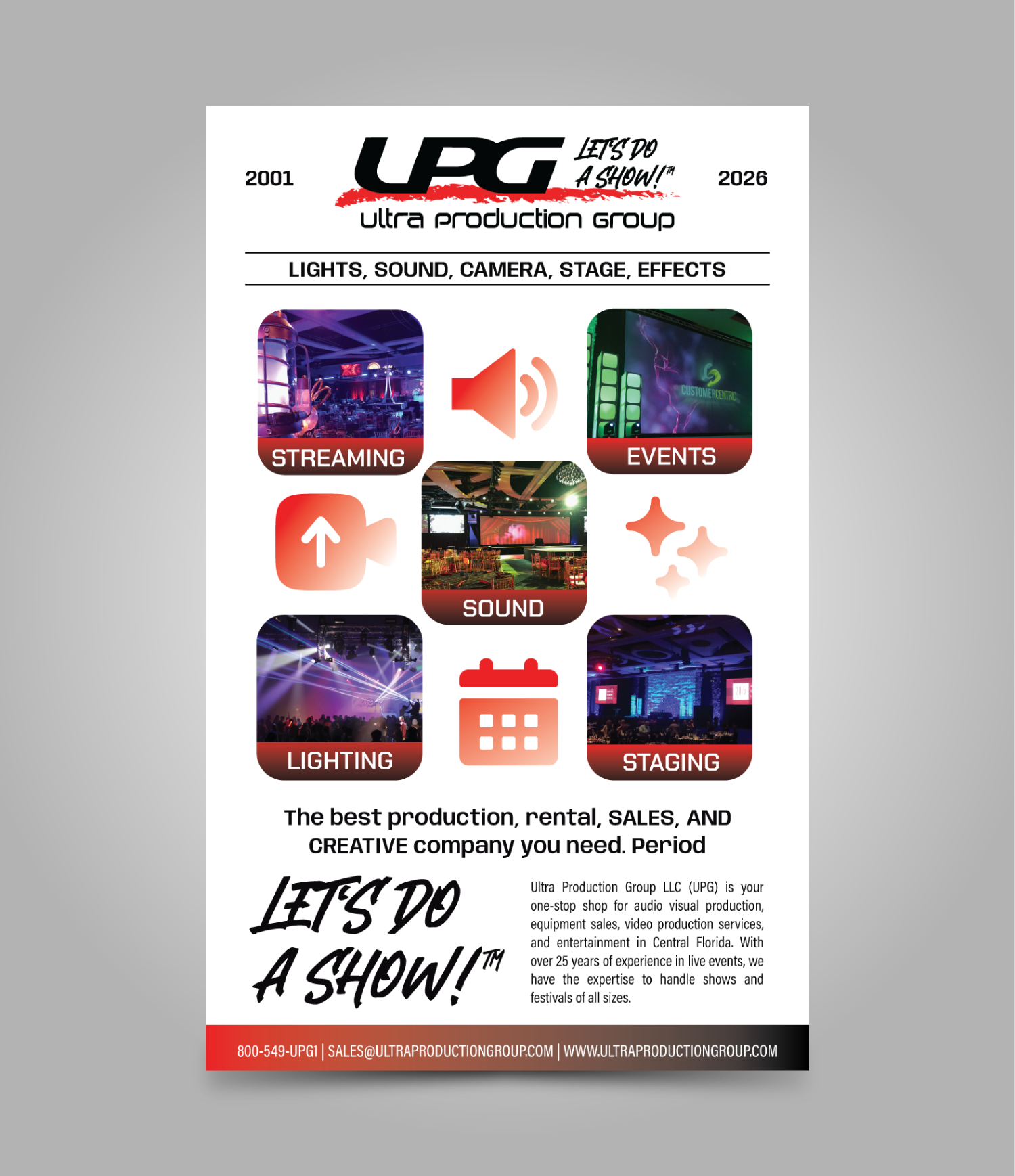 Design Publicitaire par JK18 pour Ultra Production Group LLC | Design #37632009