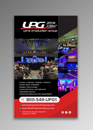Design Publicitaire par OwnDesign pour Ultra Production Group LLC | Design : #37629376