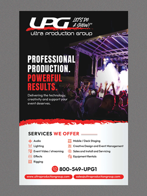 Design Publicitaire par Stan$oul pour Ultra Production Group LLC | Design : #37635318