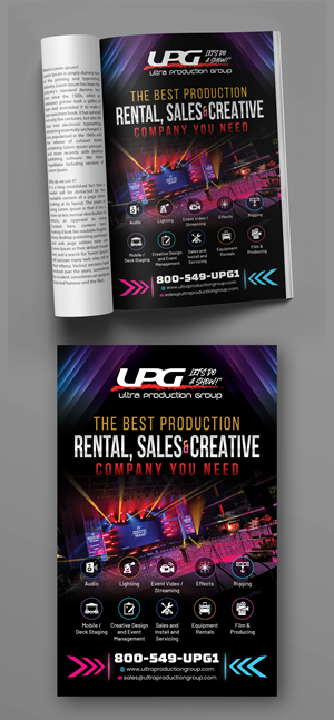Design Publicitaire par Impressive Designs pour Ultra Production Group LLC | Design #37632336