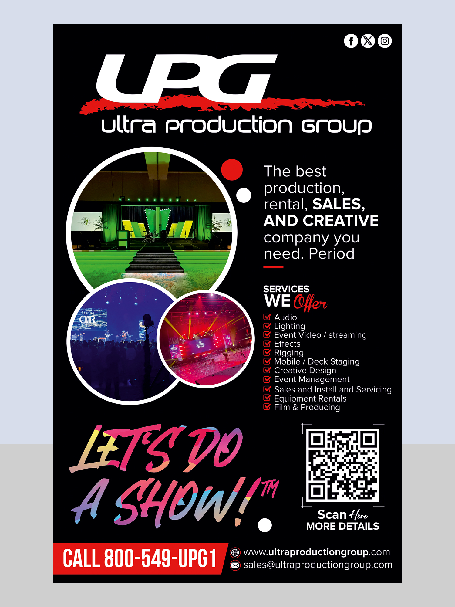Design Publicitaire par Aurora:) pour Ultra Production Group LLC | Design #37632593
