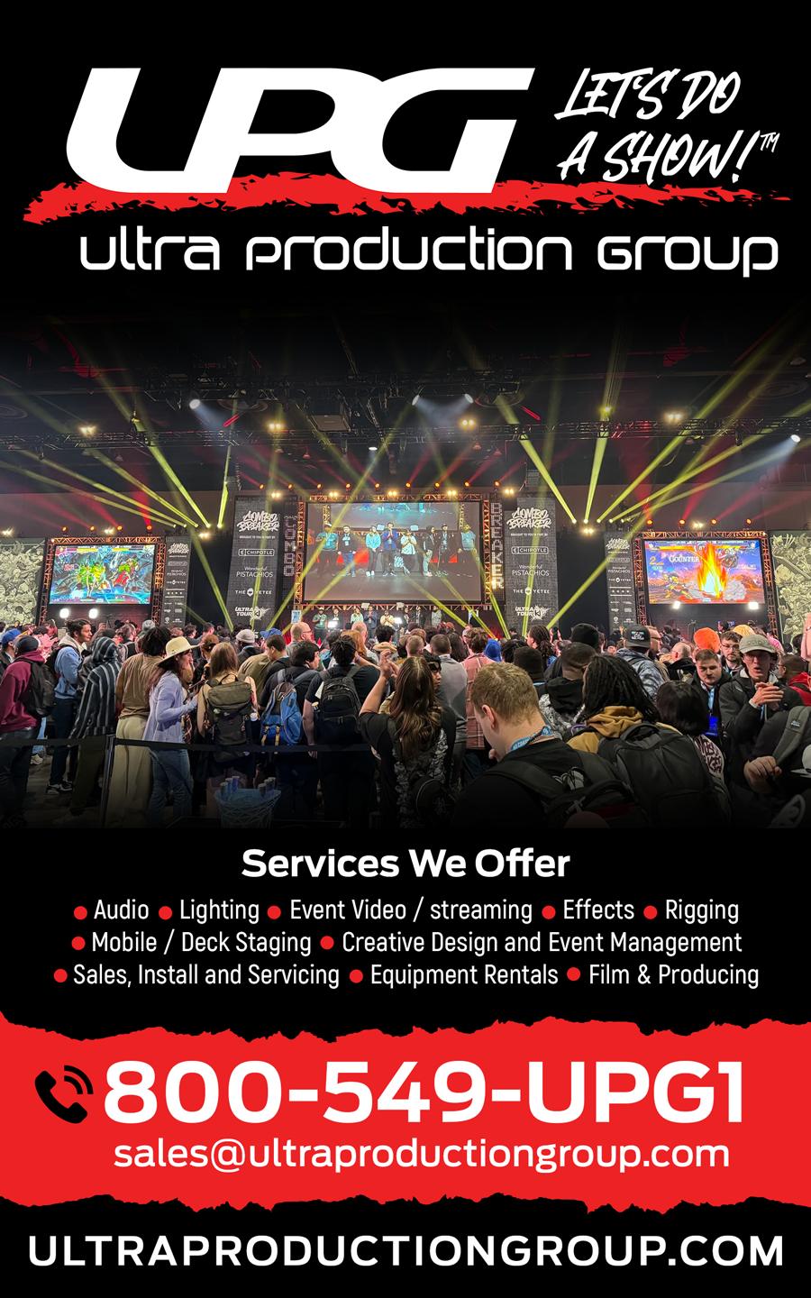 Design Publicitaire par typefdesign pour Ultra Production Group LLC | Design #37630237