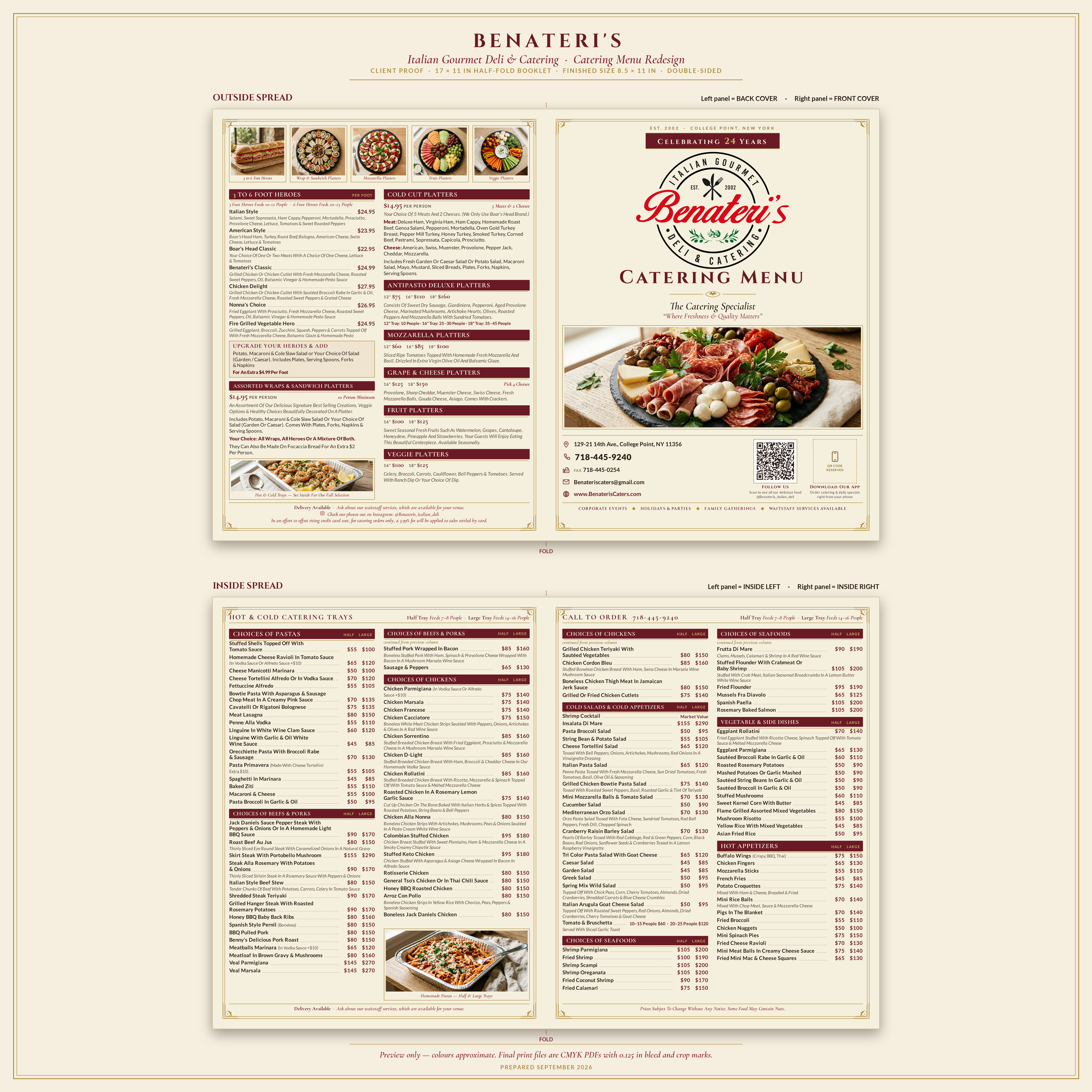 Menü-Design von abu931102 für benateri's Itslisn gourmet deli & catering  | Design #37661715