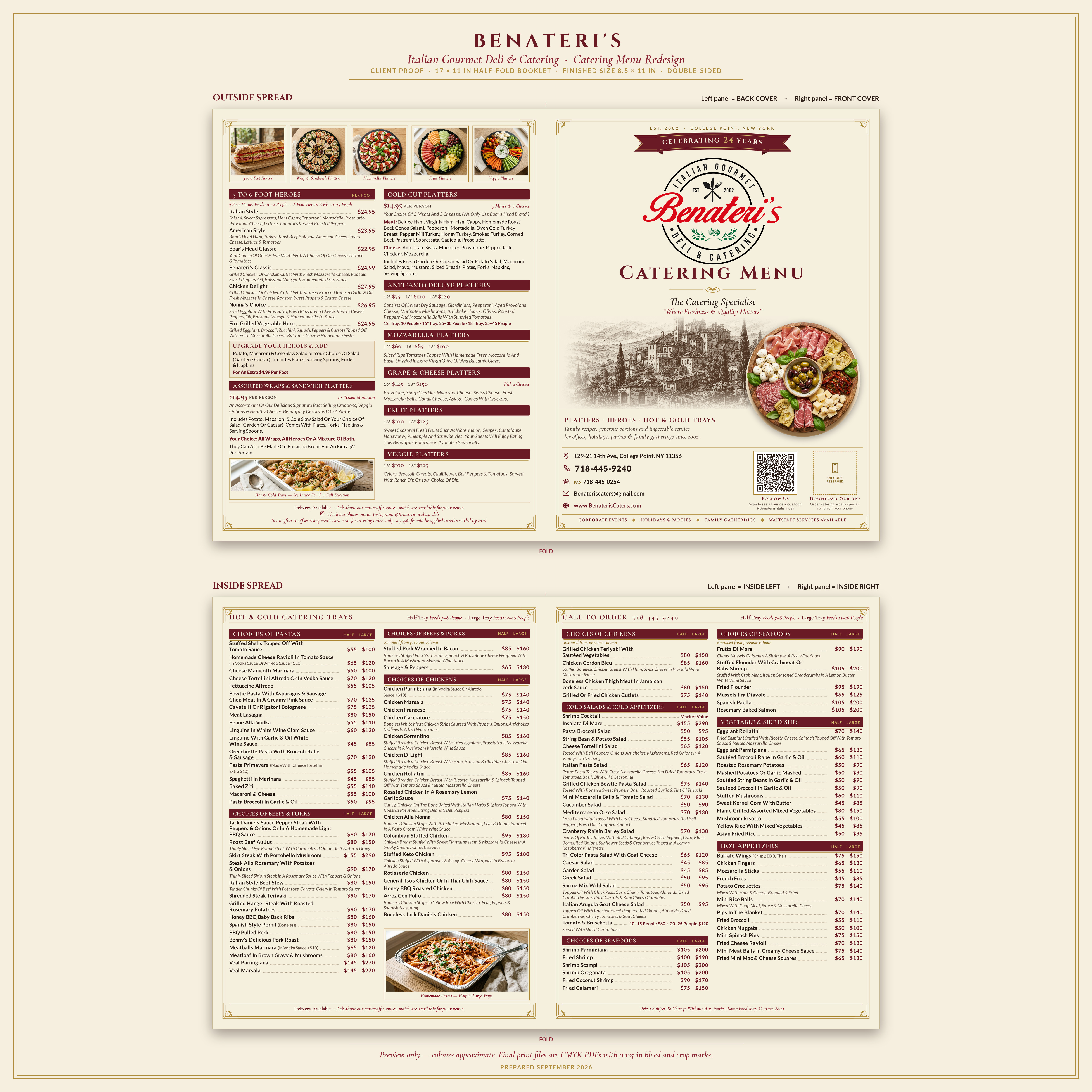 Menü-Design von abu931102 für benateri's Itslisn gourmet deli & catering  | Design #37661735