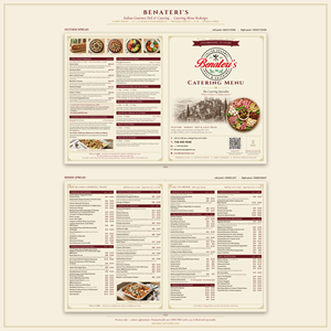 Menü-Design von abu931102 für benateri's Itslisn gourmet deli & catering  | Design: #37661735