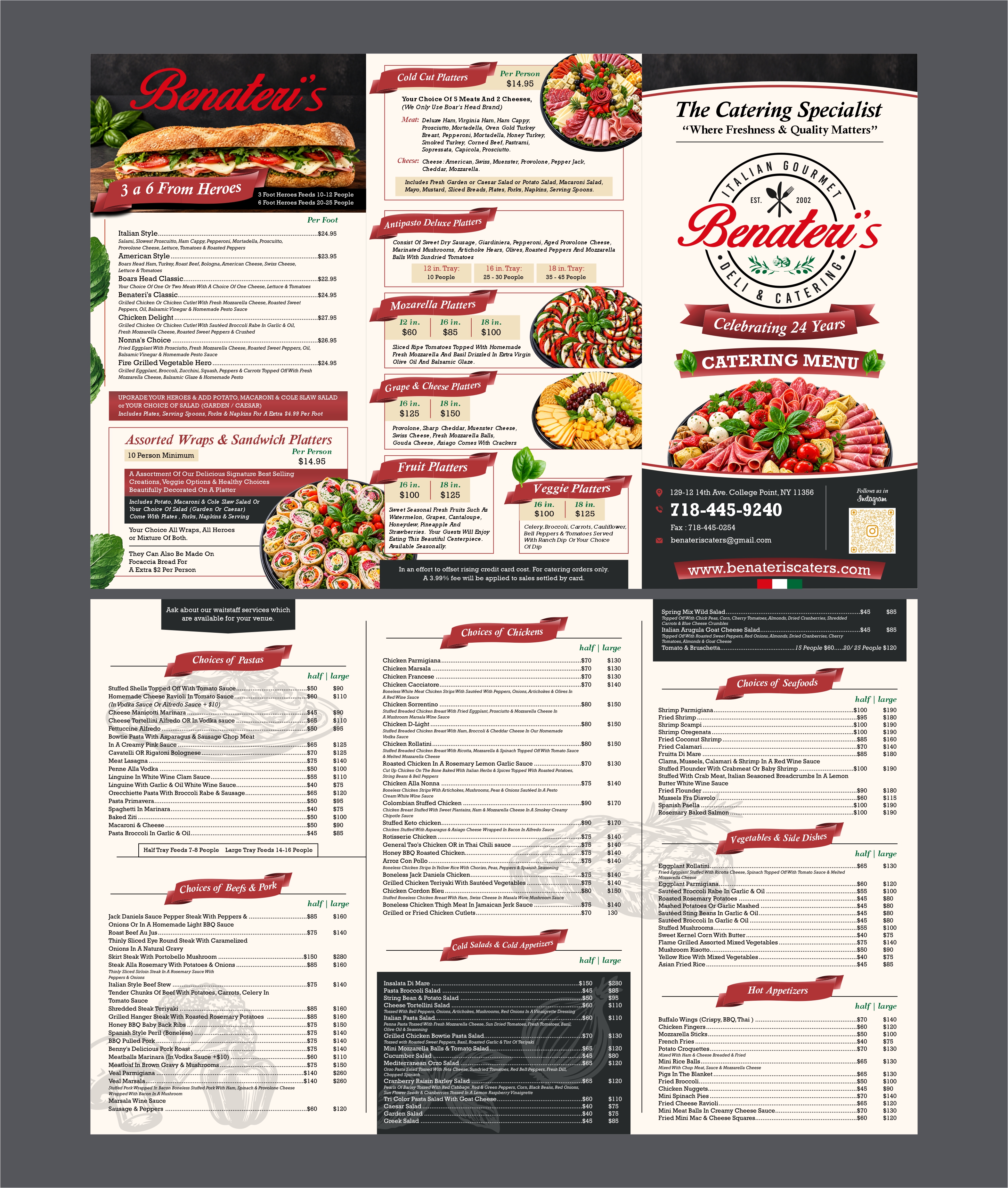 Menü-Design von erikdesign für benateri's Itslisn gourmet deli & catering  | Design #37635124