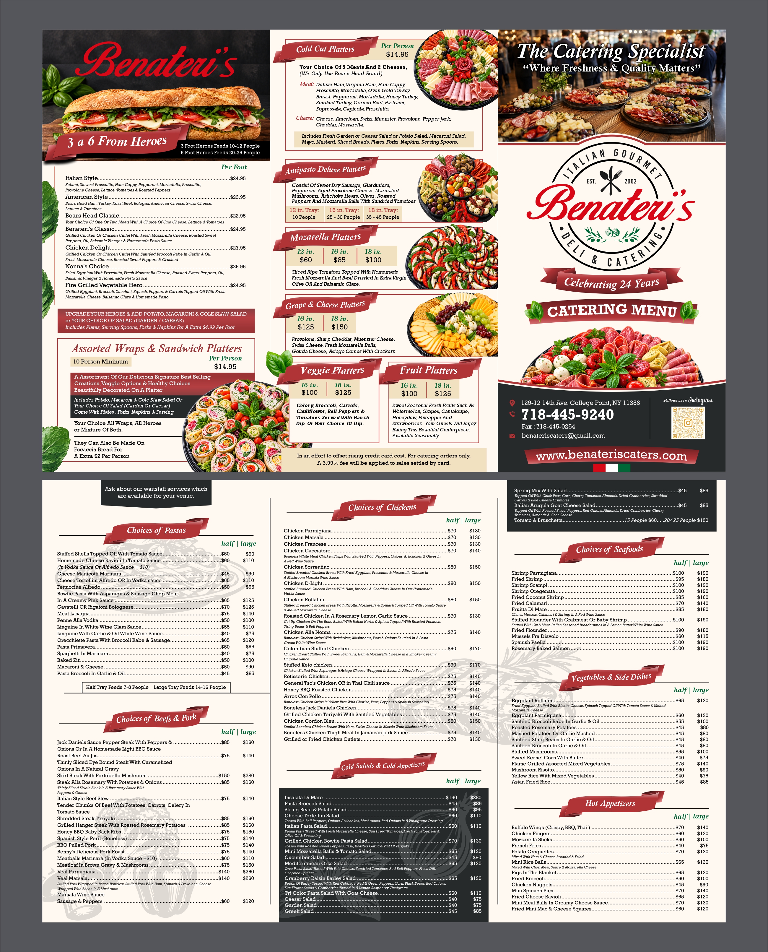 Menü-Design von erikdesign für benateri's Itslisn gourmet deli & catering  | Design #37661370