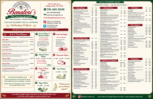 Menü-Design von martinsmith für benateri's Itslisn gourmet deli & catering  | Design: #37633281