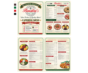 Menu Design by martinsmith for benateri's Itslisn gourmet deli & catering  | Design: #37686457