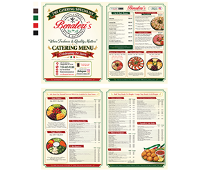 Menu Design by martinsmith for benateri's Itslisn gourmet deli & catering  | Design: #37689990