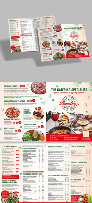 Menü-Design von Achiver für benateri's Itslisn gourmet deli & catering  | Design: #37647224
