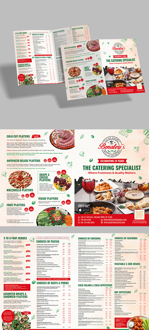 Menü-Design von Achiver für benateri's Itslisn gourmet deli & catering  | Design: #37648218
