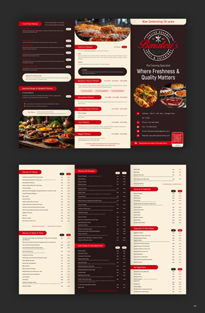 Menü-Design von pb für benateri's Itslisn gourmet deli & catering  | Design: #37637123