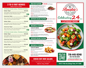 Menü-Design von pb für benateri's Itslisn gourmet deli & catering  | Design: #37637124
