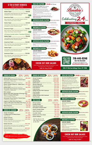 Menü-Design von pb für benateri's Itslisn gourmet deli & catering  | Design: #37640686