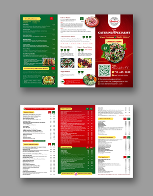 Menü-Design von debdesign für benateri's Itslisn gourmet deli & catering  | Design: #37633427
