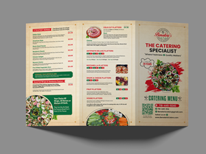 Menü-Design von debdesign für benateri's Itslisn gourmet deli & catering  | Design: #37636475