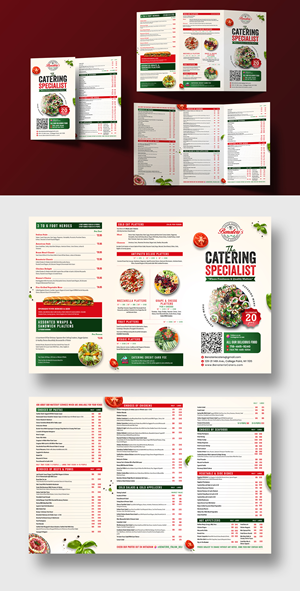 Menü-Design von debdesign für benateri's Itslisn gourmet deli & catering  | Design: #37638516