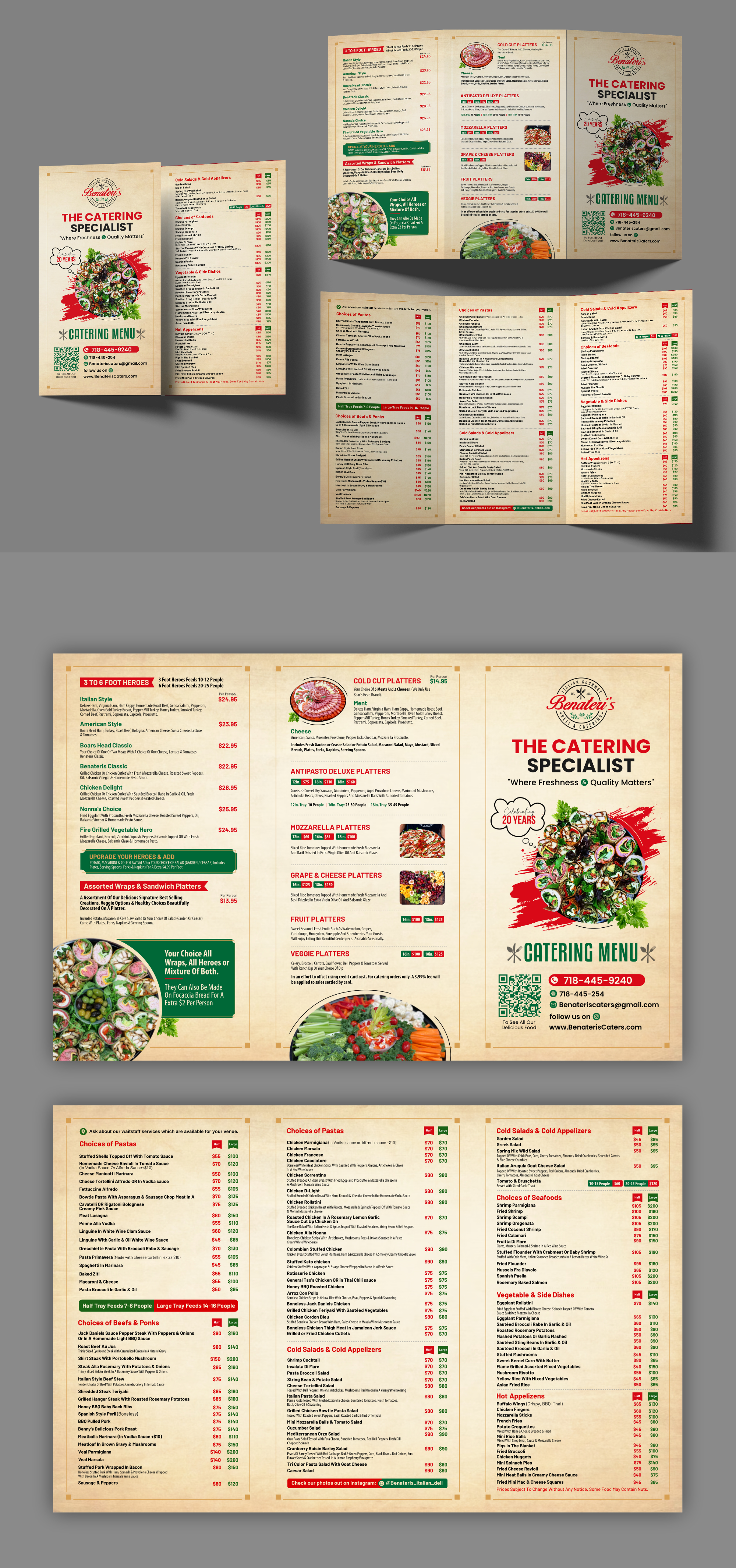 Menü-Design von debdesign für benateri's Itslisn gourmet deli & catering  | Design #37638553
