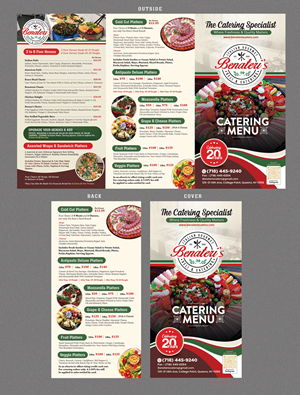 Menü-Design von Stan$oul für benateri's Itslisn gourmet deli & catering  | Design: #37632537