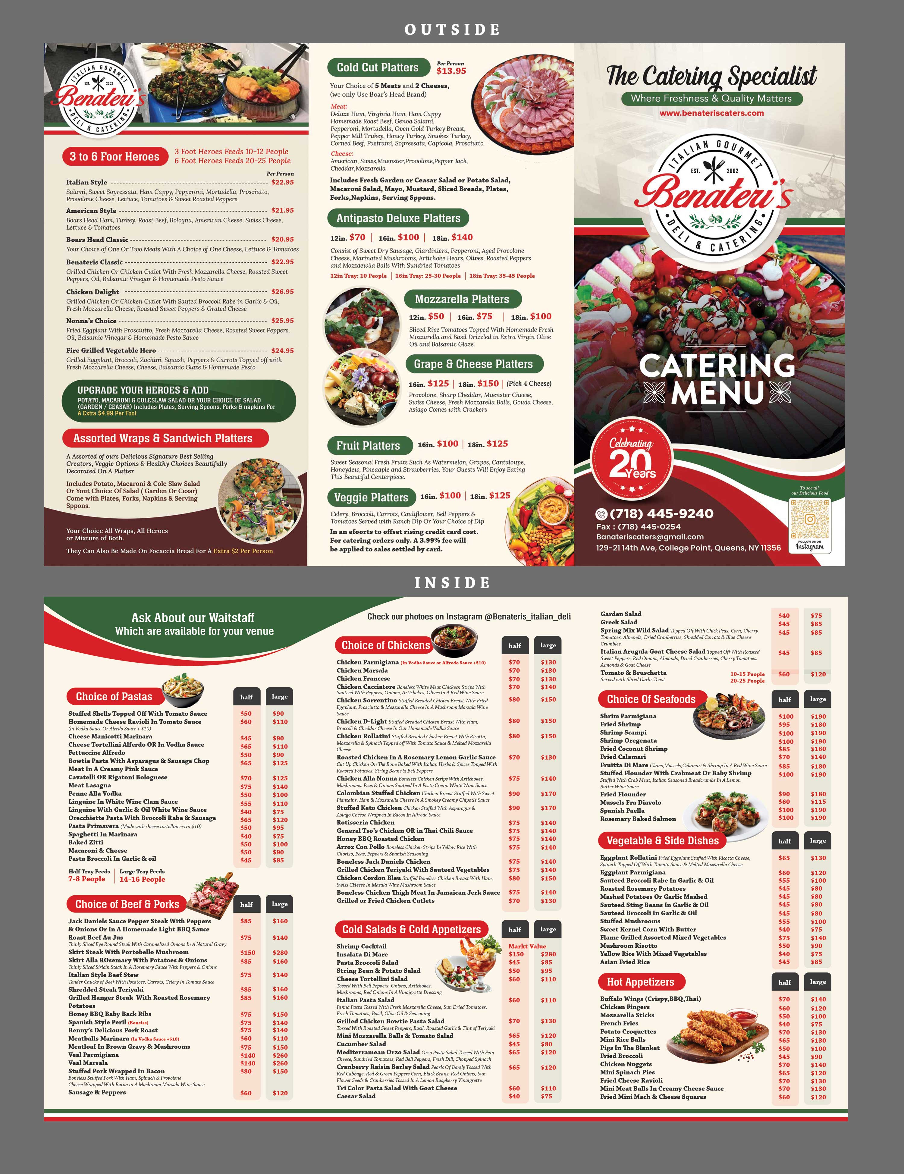 Menü-Design von Stan$oul für benateri's Itslisn gourmet deli & catering  | Design #37633354