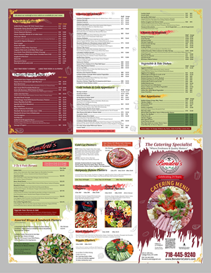 Menü-Design von Fine Graphics House für benateri's Itslisn gourmet deli & catering  | Design: #37652491