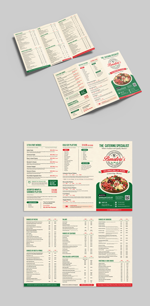 Menü-Design von vcreatived für benateri's Itslisn gourmet deli & catering  | Design: #37644255