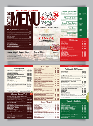 Menü-Design von taufik_alrahman für benateri's Itslisn gourmet deli & catering  | Design: #37632945