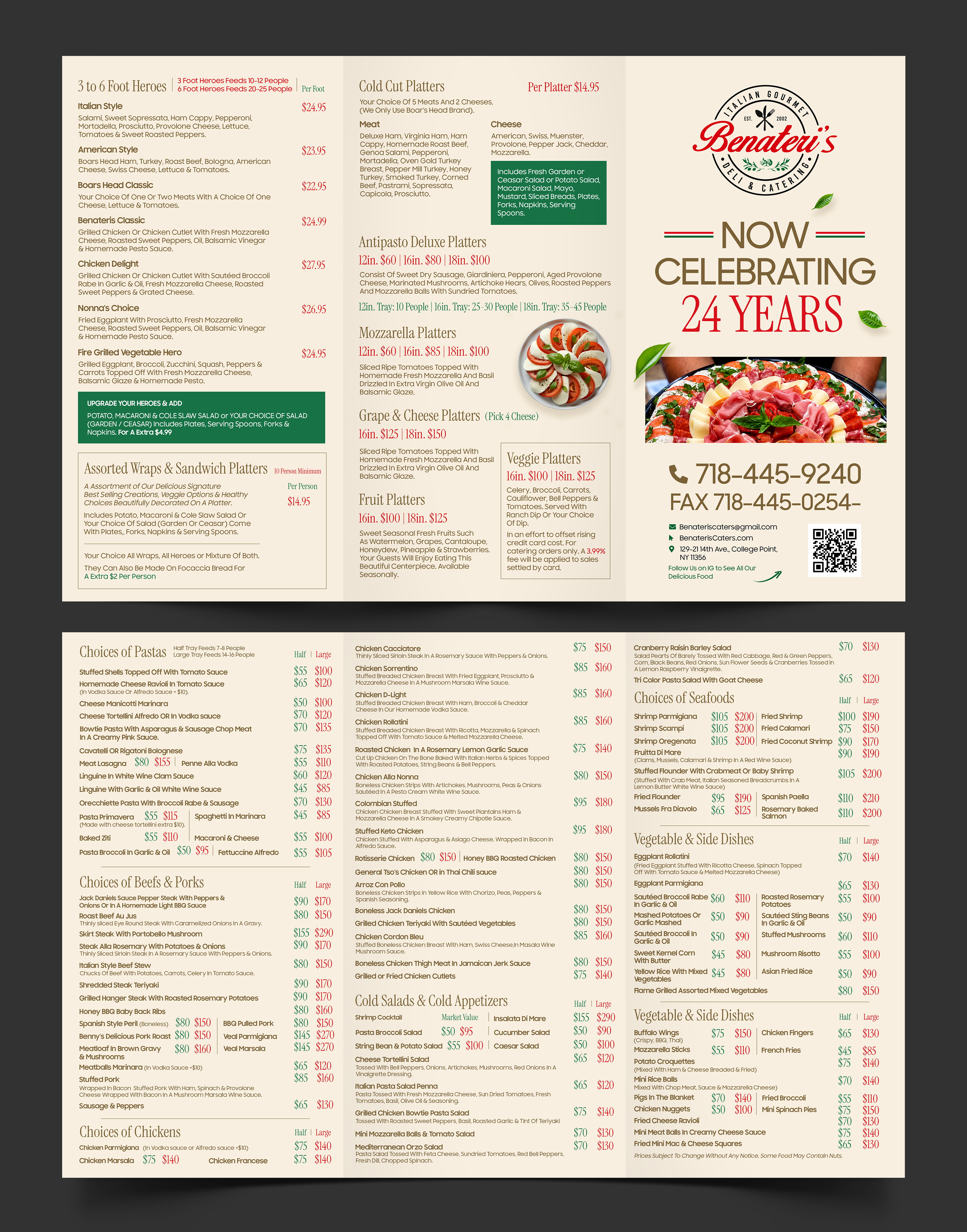 Menü-Design von Graphic Guy für benateri's Itslisn gourmet deli & catering  | Design #37637827