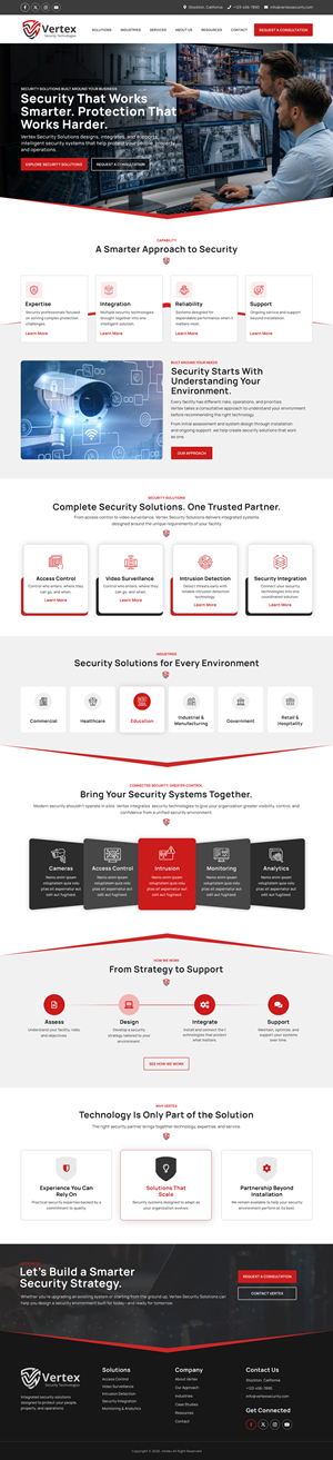 Vertex Website Design Project
