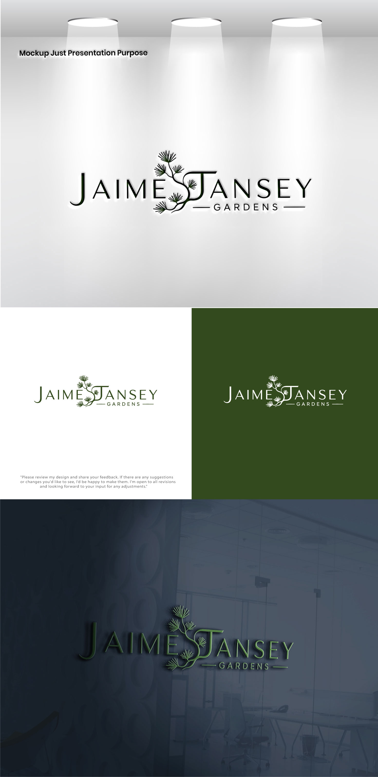 Logo Design by Pixel Signature for Jaime Tansey Gardens | Design #37642292