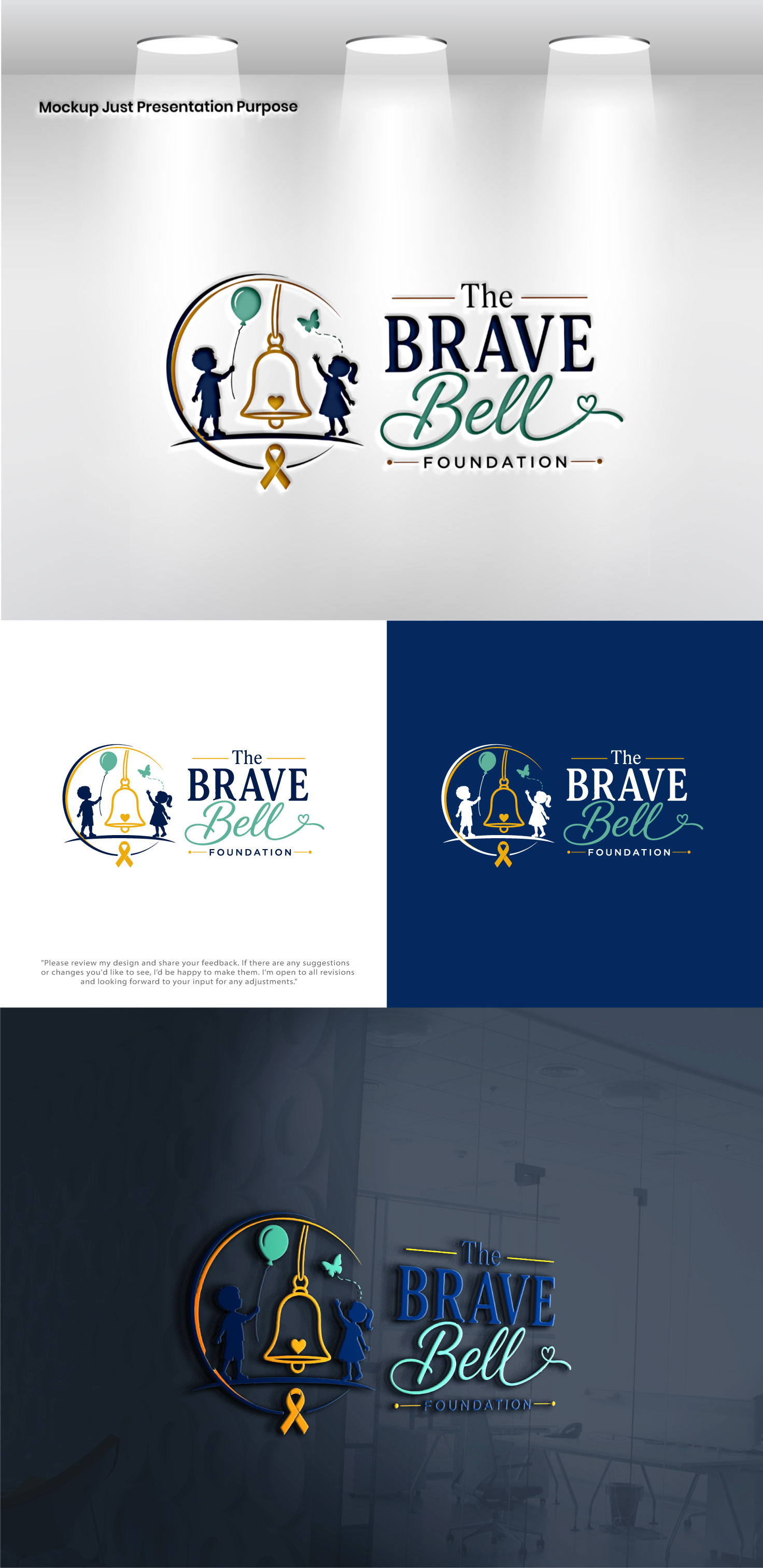 Logo Design by Pixel Signature for The Brave Bell Foundation | Design #37645423