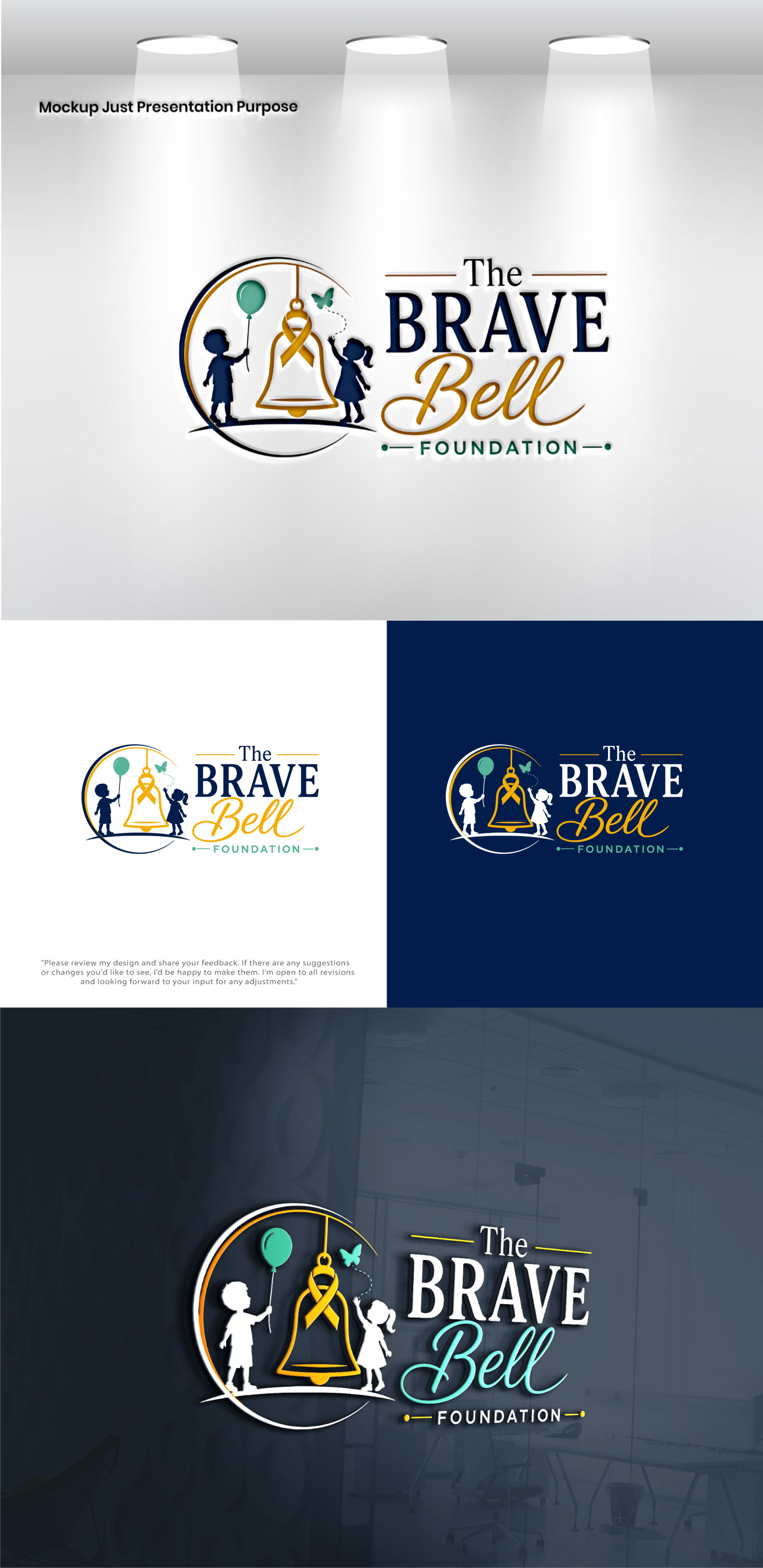 Logo Design by Pixel Signature for The Brave Bell Foundation | Design #37655345