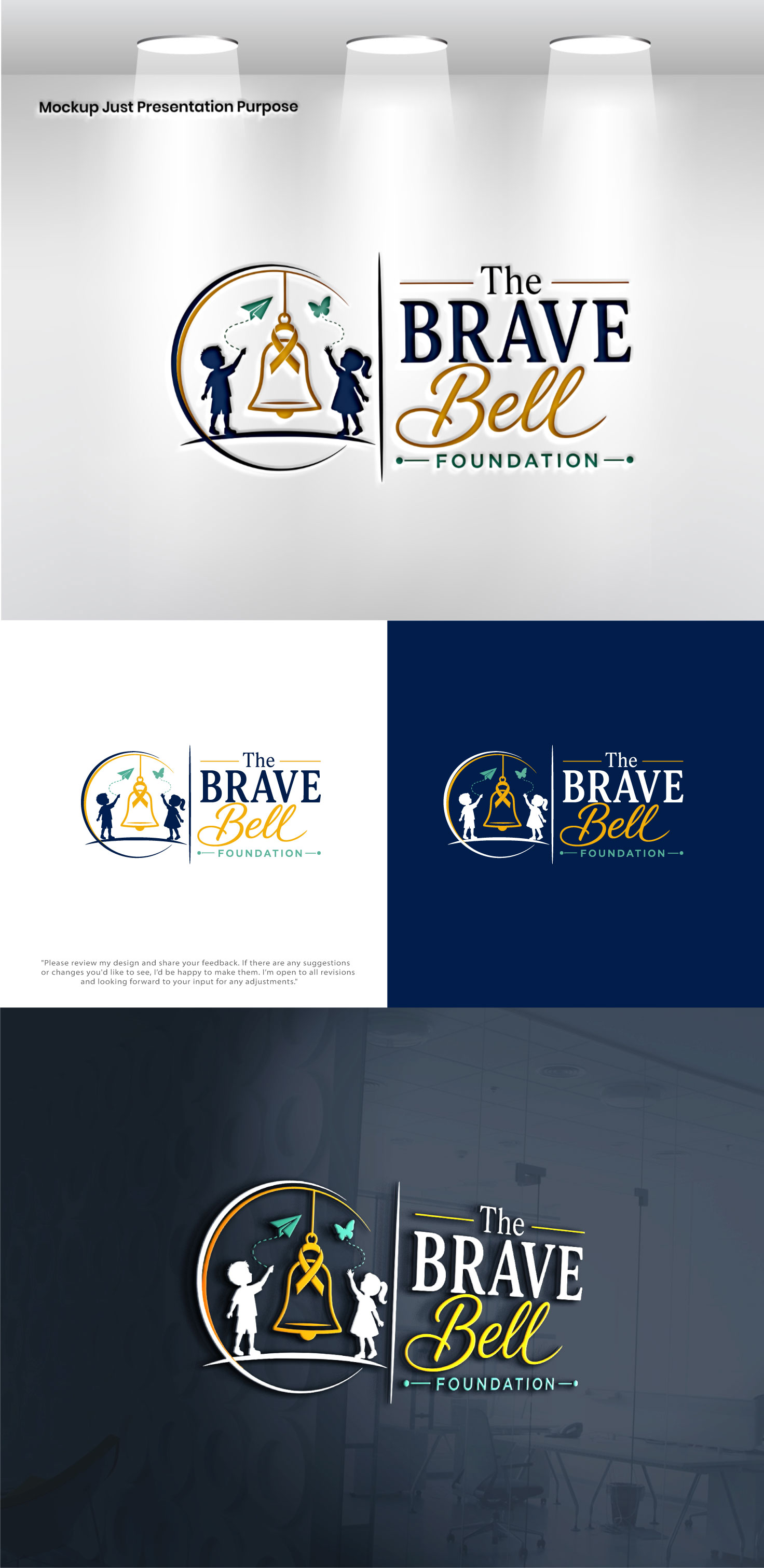 Logo Design by Pixel Signature for The Brave Bell Foundation | Design #37655374