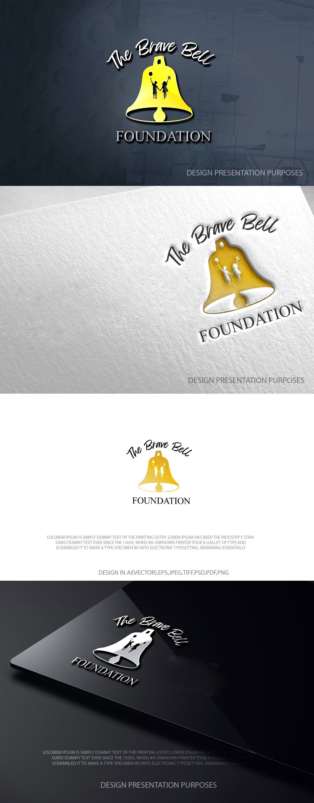 Logo Design by zebronicgraphic for The Brave Bell Foundation | Design #37644428