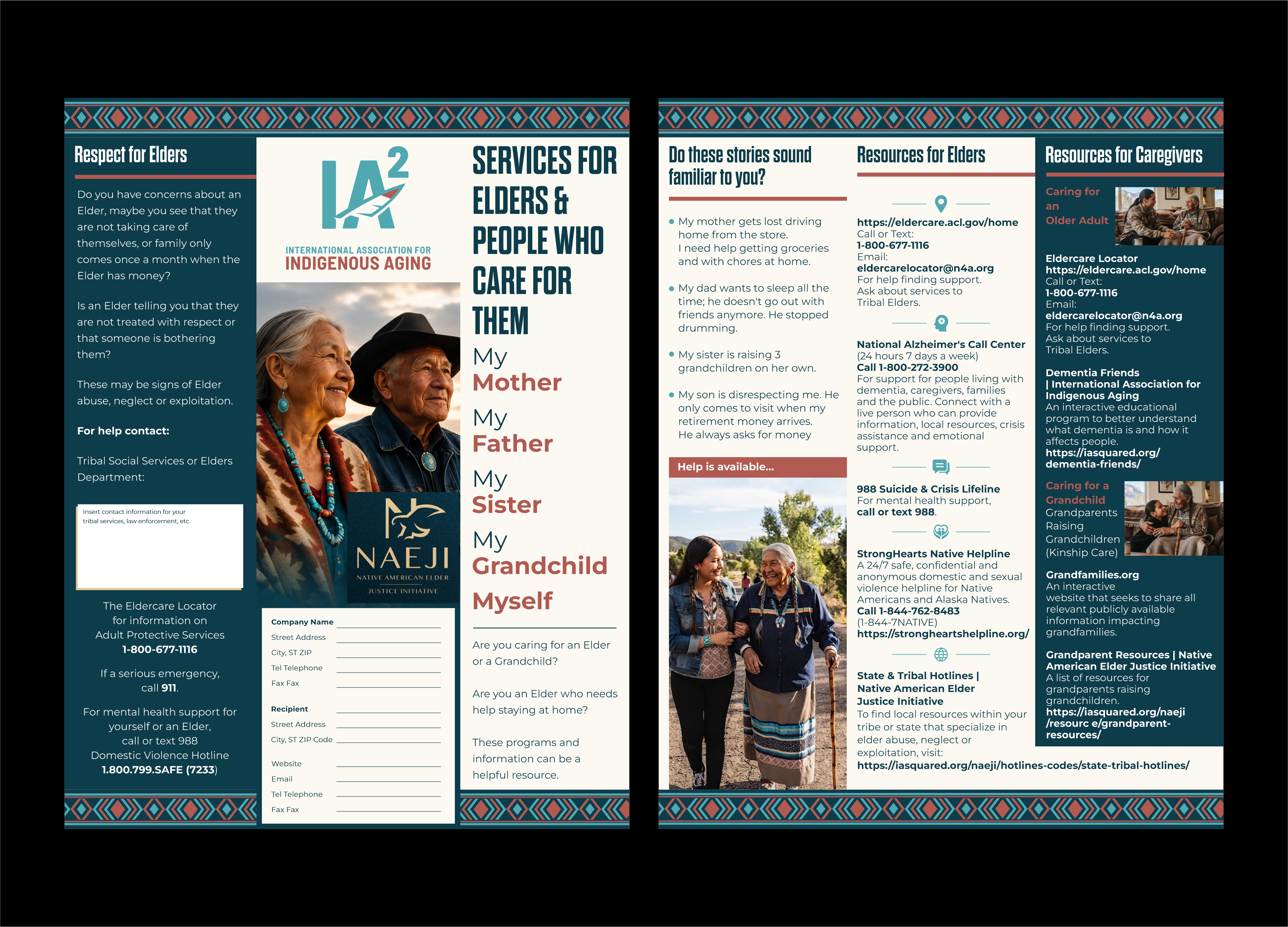 Brochure Design by erikdesign for International Association for Indigenous Aging | Design #37646159