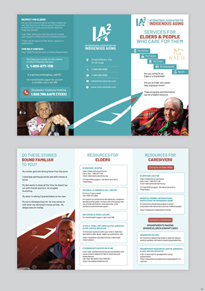 Brochure Design by pb for International Association for Indigenous Aging | Design: #37649055