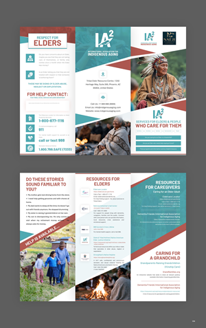 Brochure Design by pb for International Association for Indigenous Aging | Design: #37649057