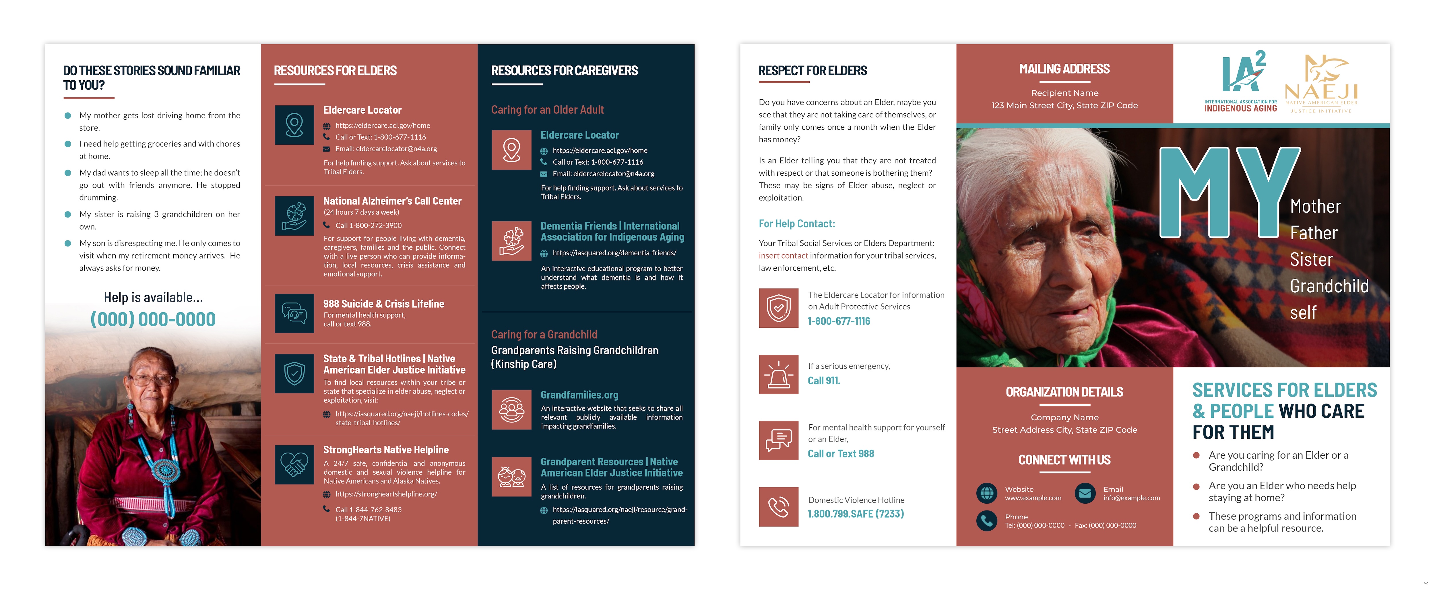 Brochure Design by pb for International Association for Indigenous Aging | Design #37649058