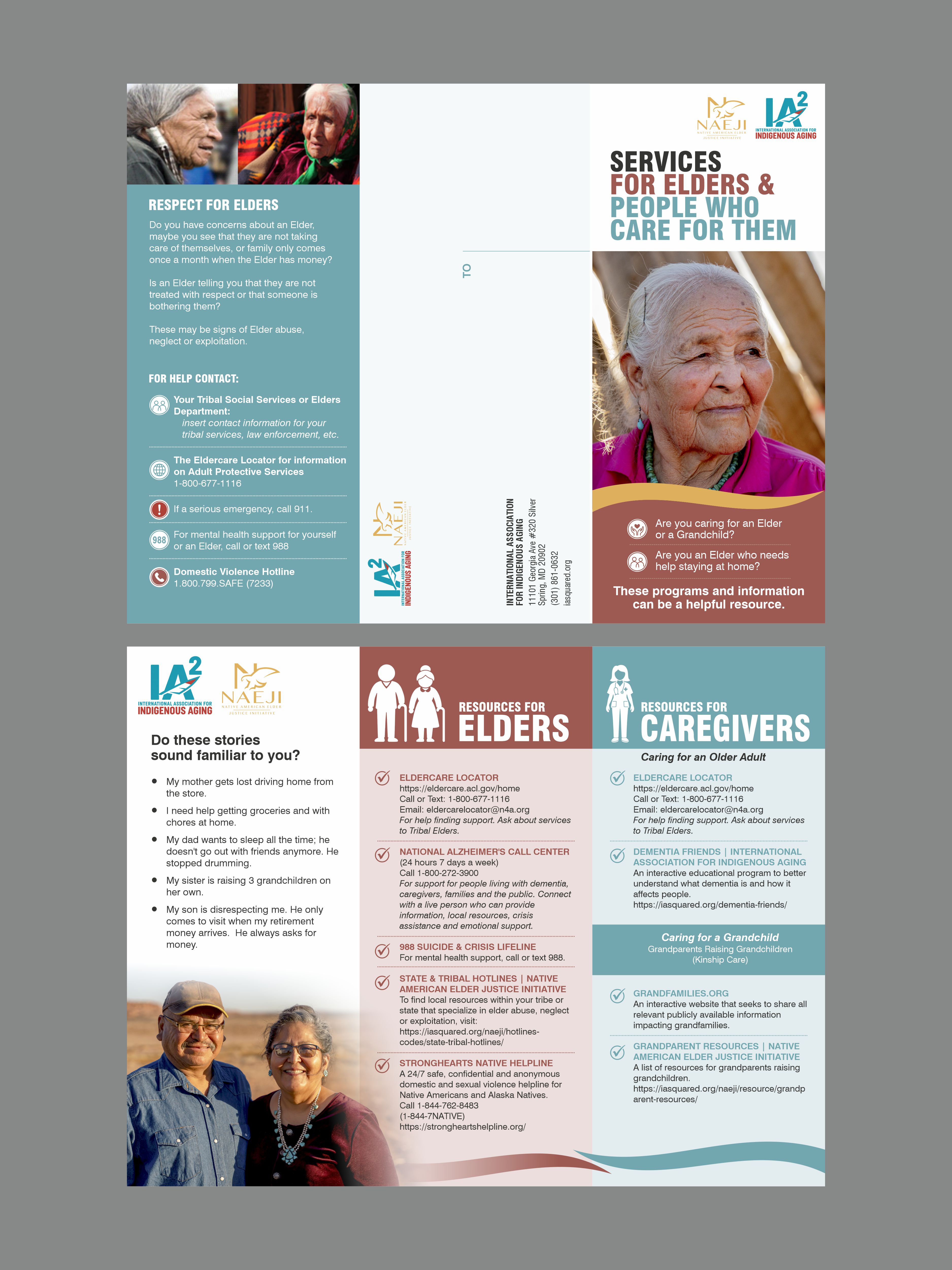 Brochure Design by nng for International Association for Indigenous Aging | Design #37676402