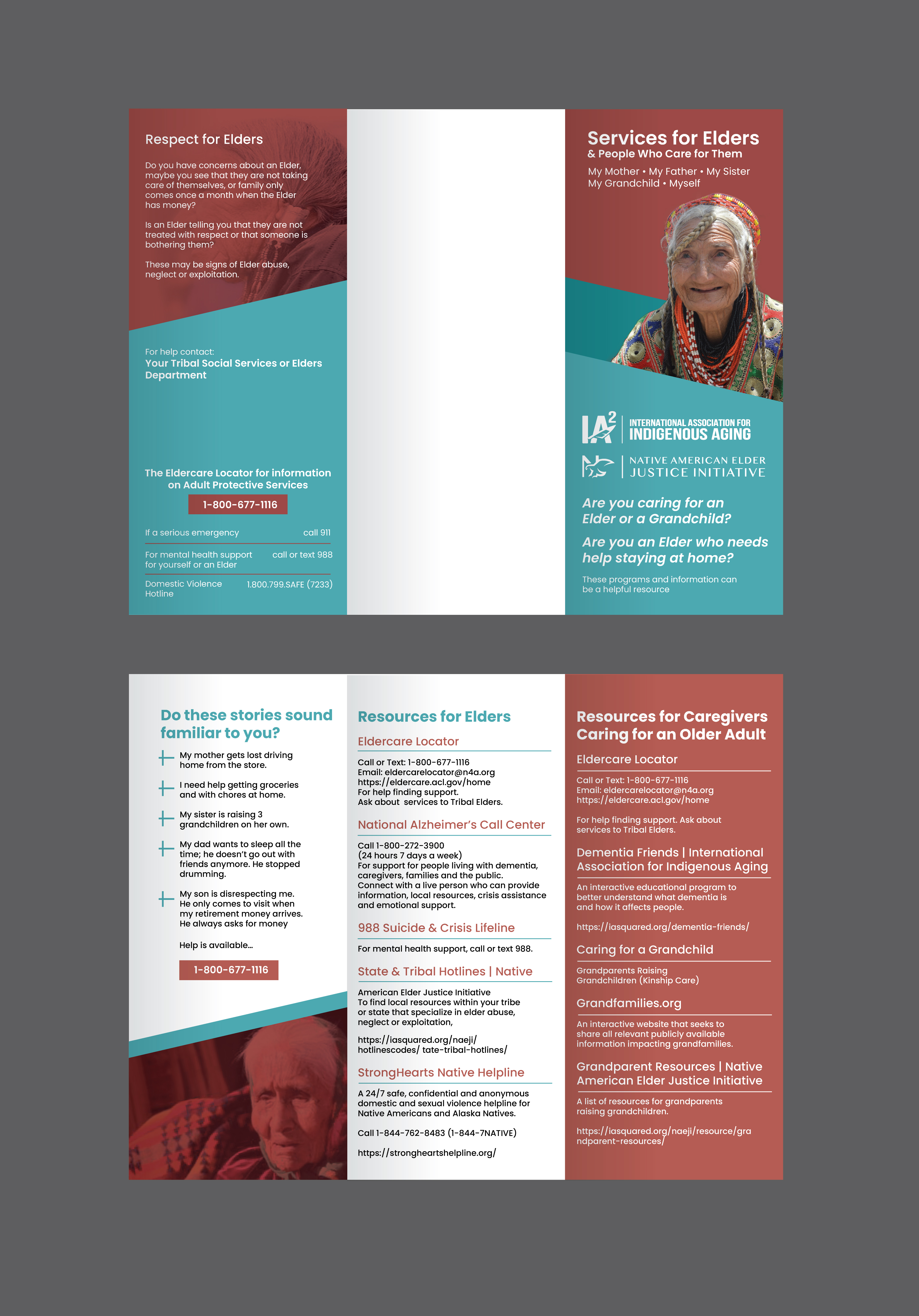 Brochure Design by saurov for International Association for Indigenous Aging | Design #37647416