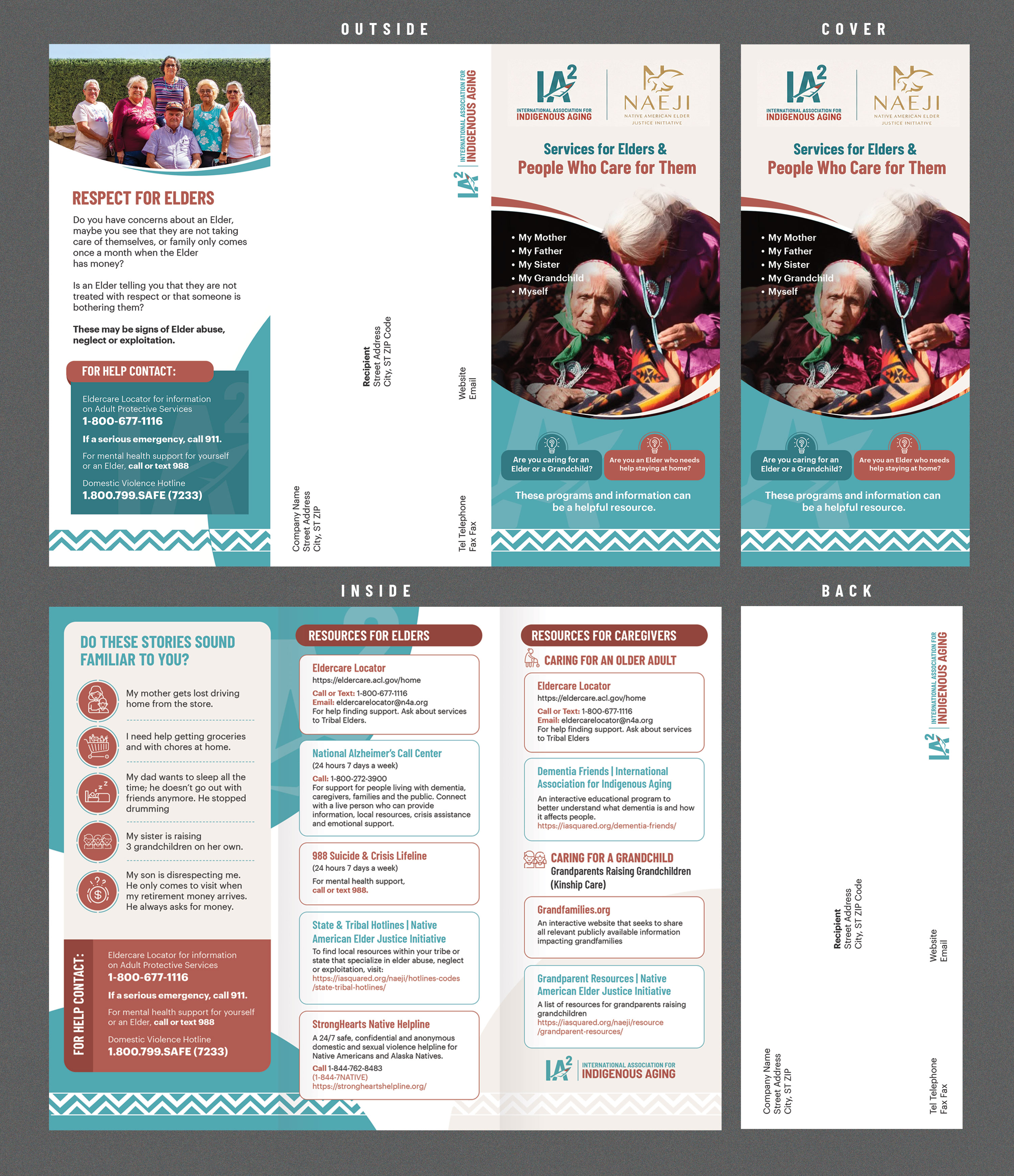 Brochure Design by Stan$oul for International Association for Indigenous Aging | Design #37647930