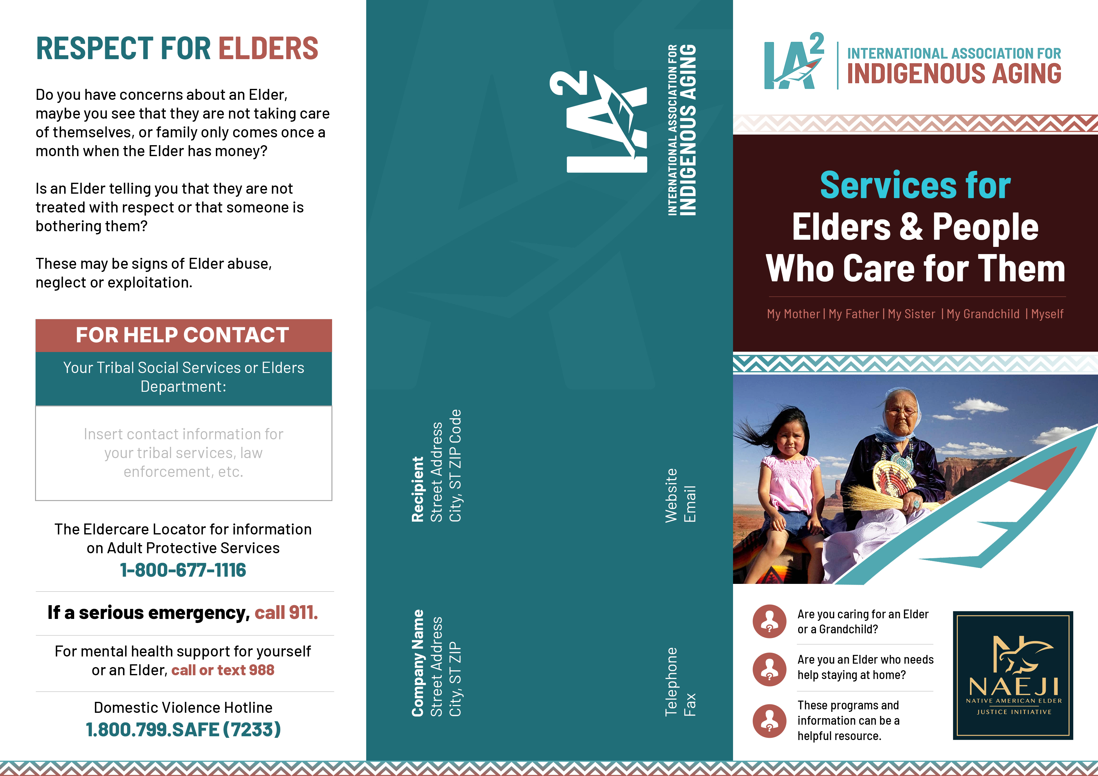 Brochure Design by SAI DESIGNS for International Association for Indigenous Aging | Design #37647594