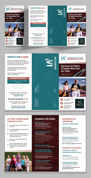 Brochure Design by SAI DESIGNS for International Association for Indigenous Aging | Design: #37647686